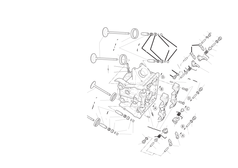 Horizontal cylinder head