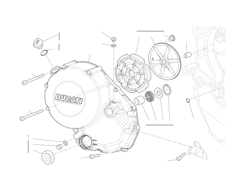 Clutch-side crankcase cover