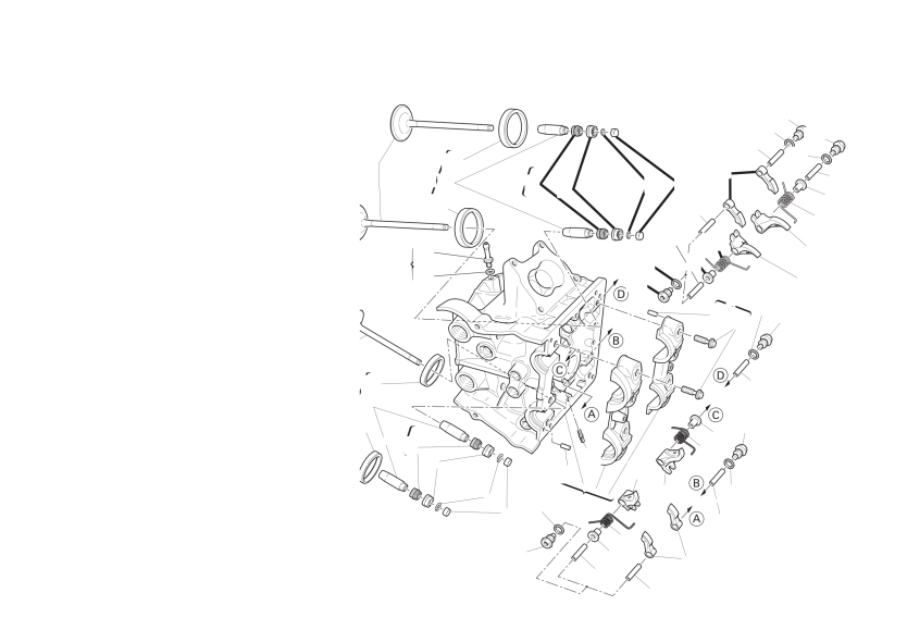 Horizontal cylinder head
