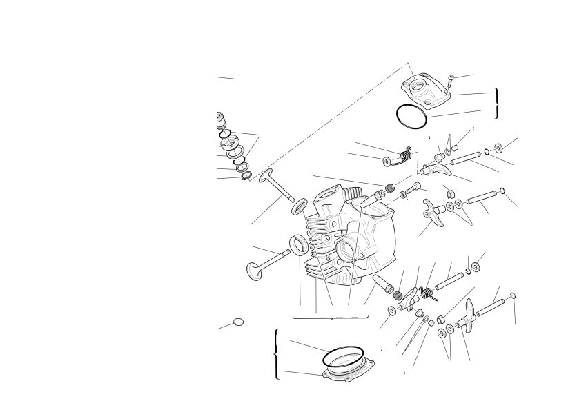 Horizontal cylinder head