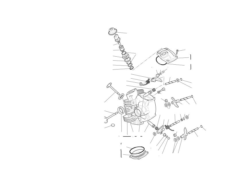 Horizontal cylinder head
