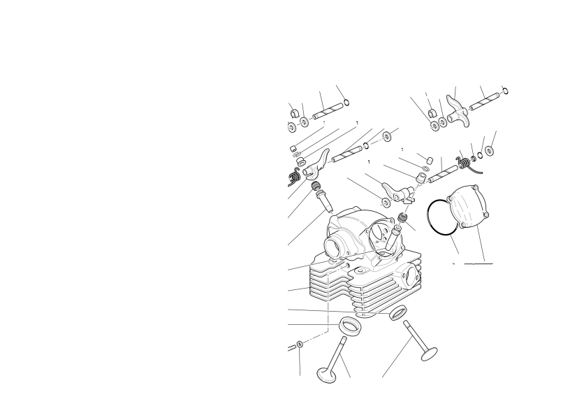 Vertical cylinder head