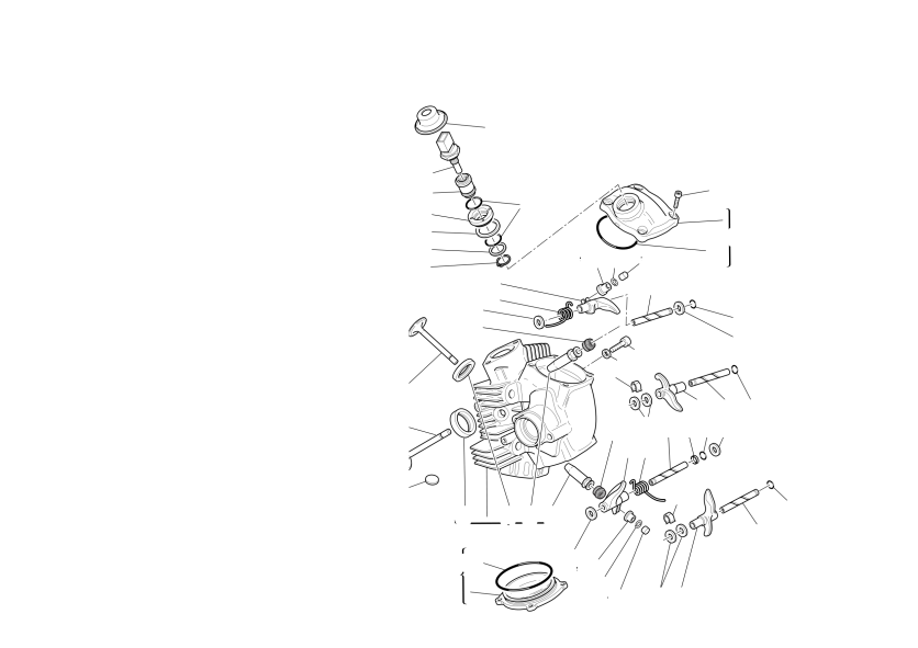 Horizontal cylinder head
