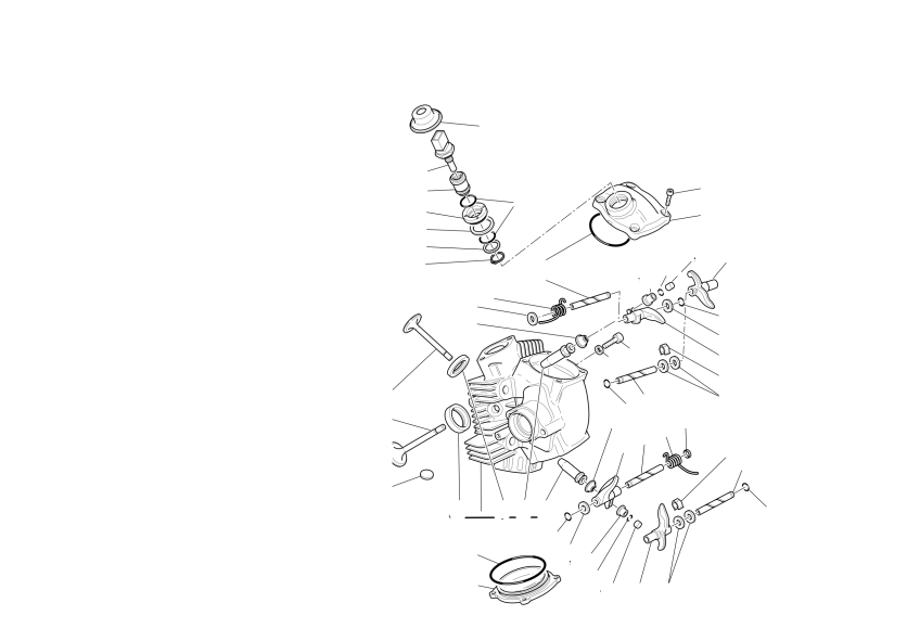 Horizontal cylinder head