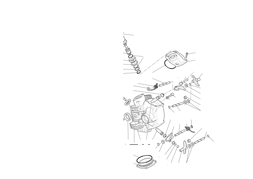 Horizontal cylinder head