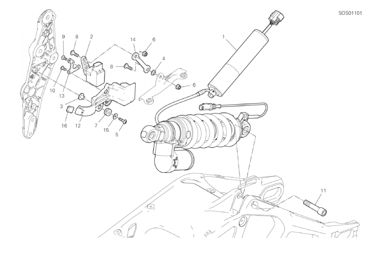 23A REAR SHOCK ABSORBER (16/54)