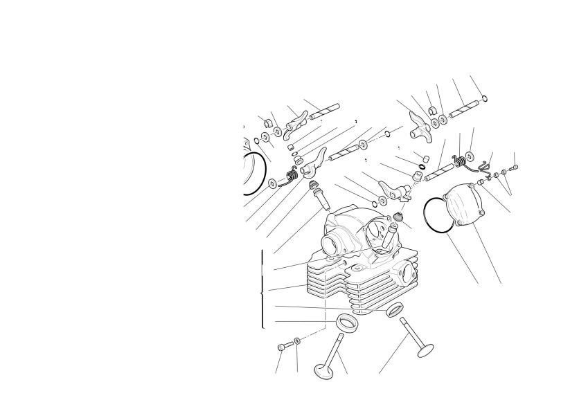 Vertical cylinder head