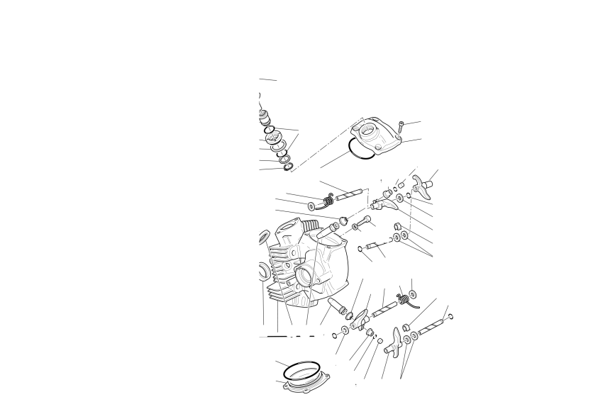 Horizontal cylinder head