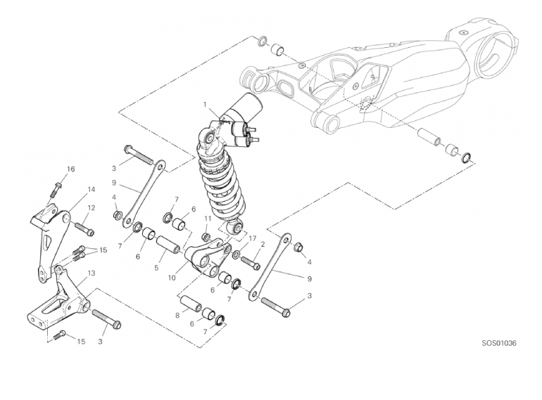 23A REAR SHOCK ABSORBER (16/46)