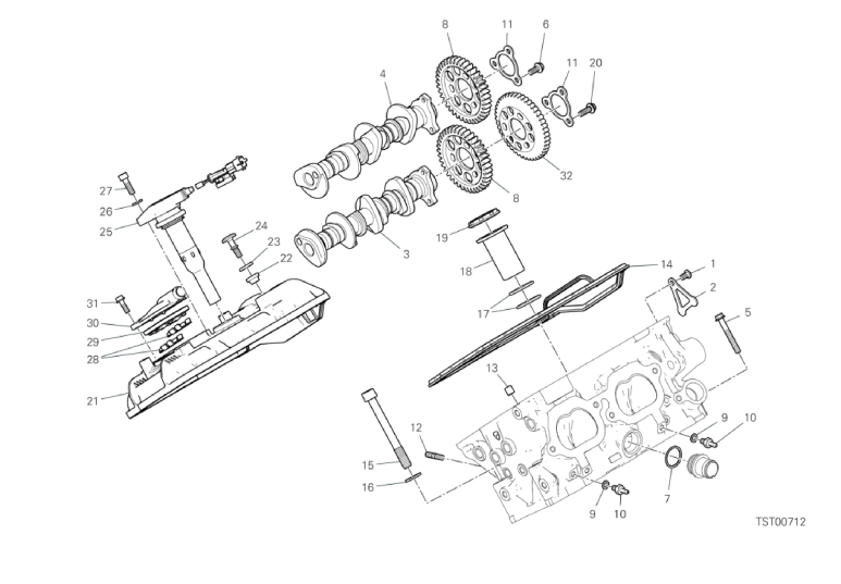 12B REAR HEAD - TIMING SYSTEM (16/18)