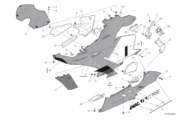 37C FAIRING, LH (40/43)