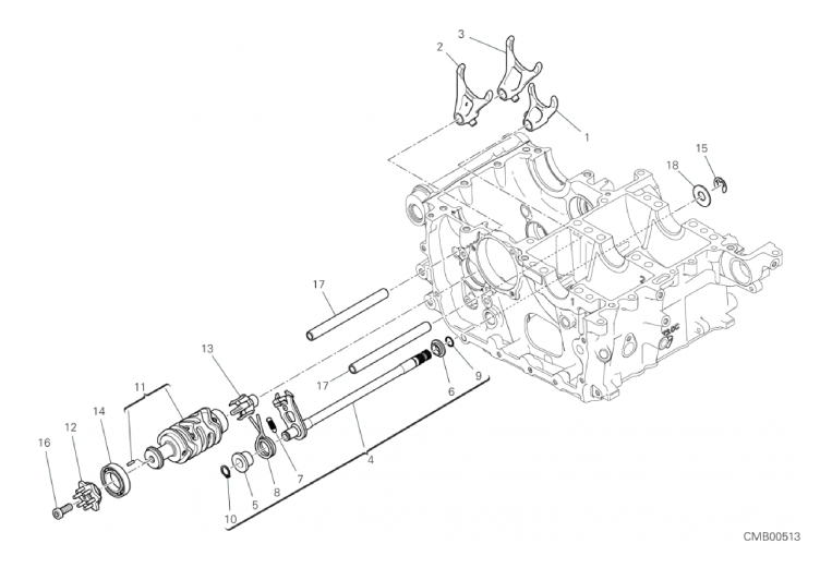 02A SHIFT CAM - FORK (1/18)