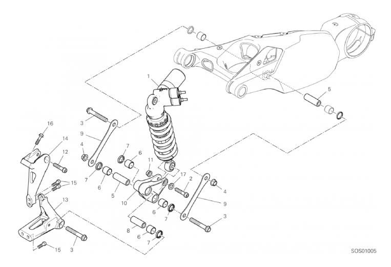 23A REAR SHOCK ABSORBER (16/46)