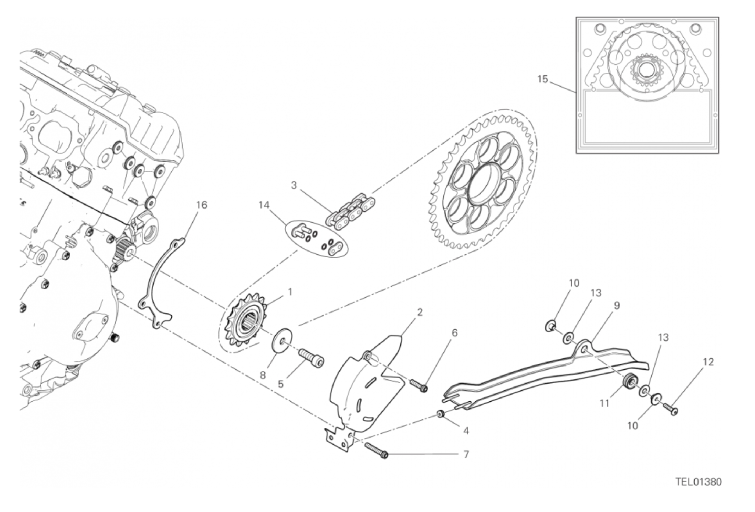 17A FRONT SPROCKET - CHAIN (3/46)