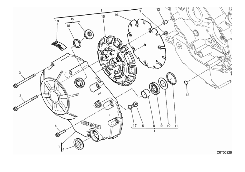 005 CLUTCH COVER (4/18)