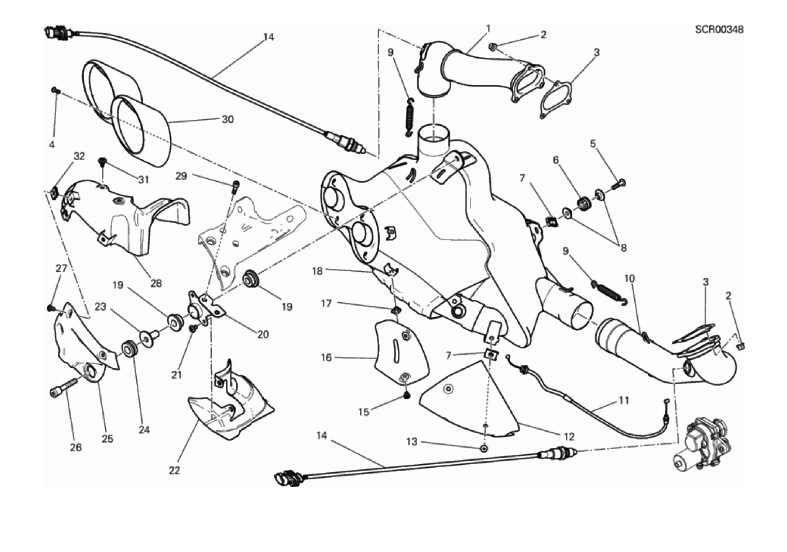 019 EXHAUST SYSTEM (3/26)