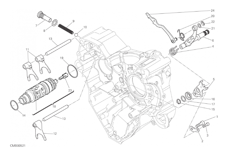 002 GEAR CHANGE MECHANISM (1/18)