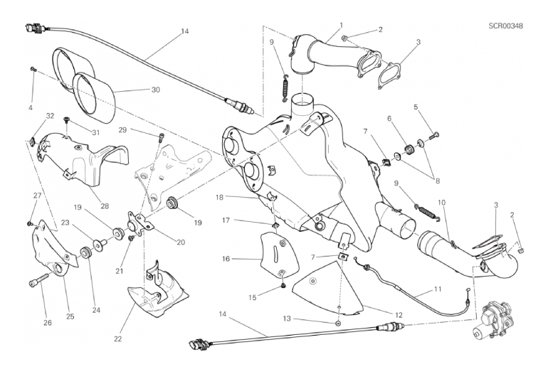 019 EXHAUST SYSTEM (3/27)