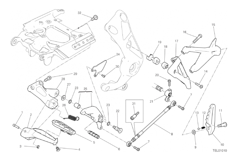 27B FOOTRESTS, LEFT (25/27)