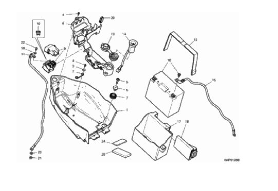 12B BATTERY HOLDER (2/7)