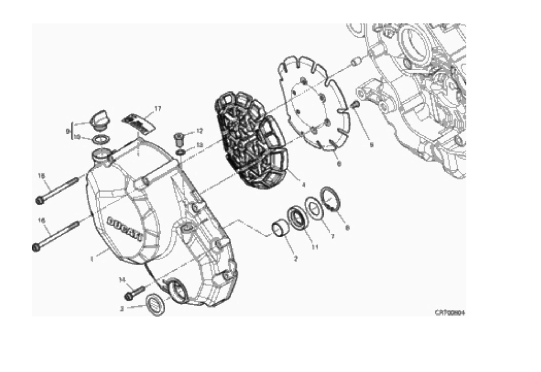 04A CLUTCH COVER (5/17)