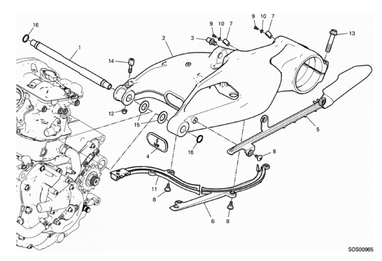 18A REAR SWINGING ARM (5/37)