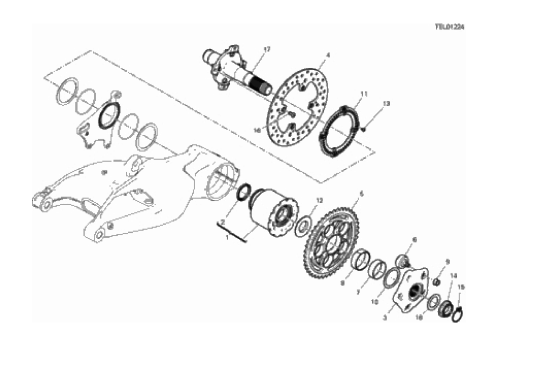 28B REAR WHEEL SPINDLE (22/37)