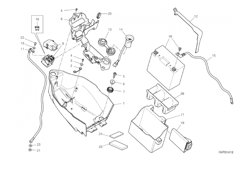 12B BATTERY HOLDER (2/7)