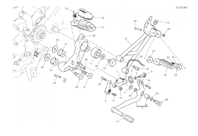 25A FOOTRESTS, LEFT (17/37)