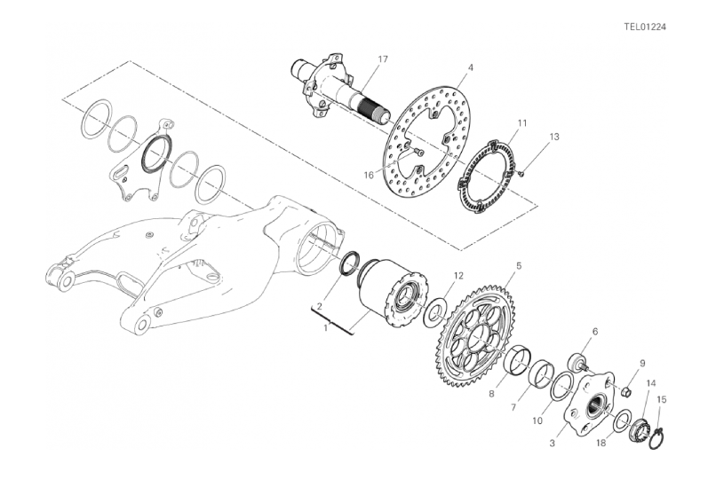 28B REAR WHEEL SPINDLE (22/37)