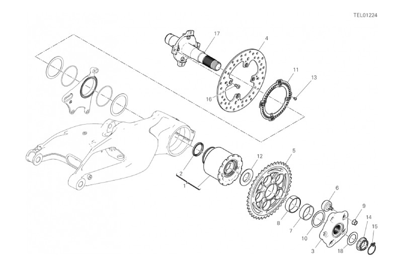 28B REAR WHEEL SPINDLE (22/37)