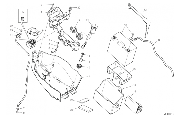 12B BATTERY HOLDER (2/7)