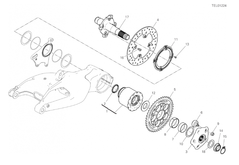 28B REAR WHEEL SPINDLE (22/37)