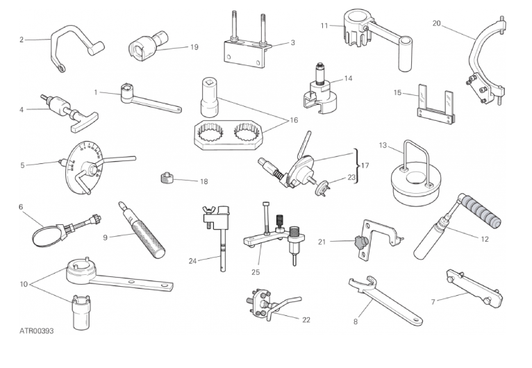 01A WORKSHOP SERVICE TOOLS (ENGINE) (1/3)