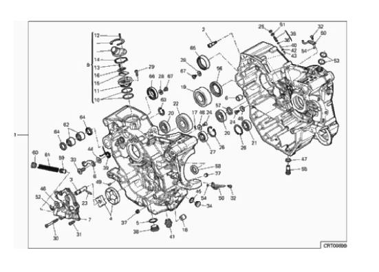 09A HALF-CRANKCASES PAIR (10/16)