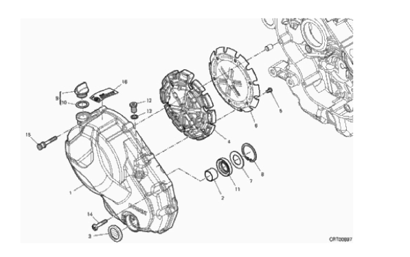 04A CLUTCH COVER (4/16)