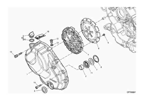 04A CLUTCH COVER (4/16)