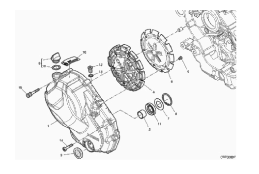 04A CLUTCH COVER (4/16)