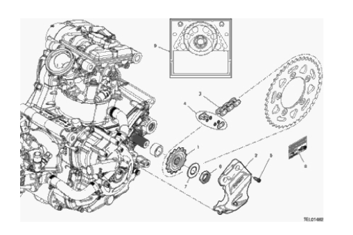 16A FRONT SPROCKET - CHAIN (2/37)