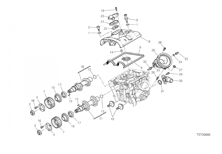 13A VERTICAL CYLINDER HEAD - TIMING (17/18)