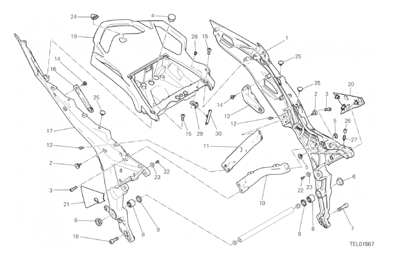 027 REAR FRAME COMP. (8/30)