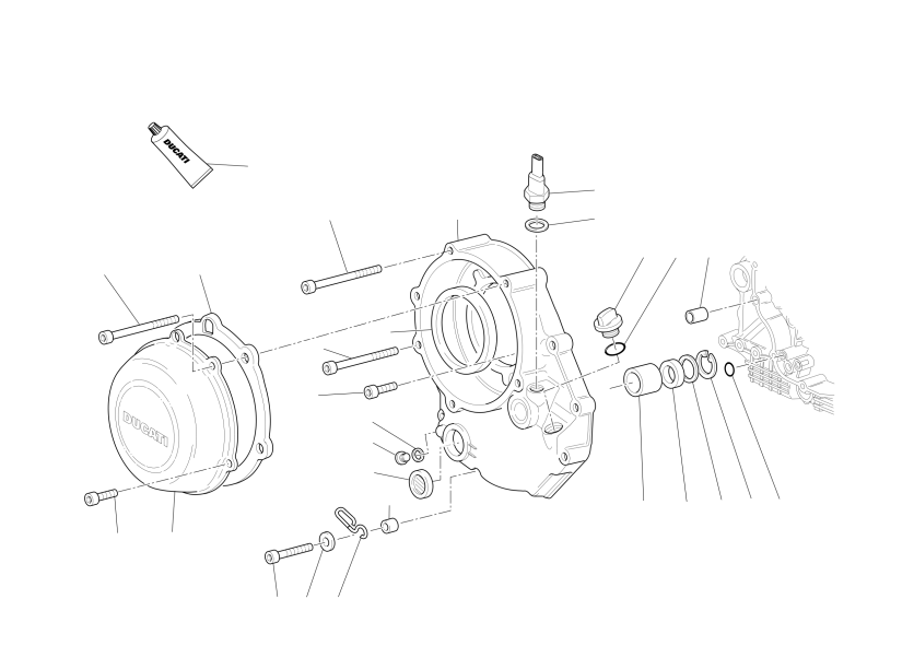 Clutch-side crankcase cover