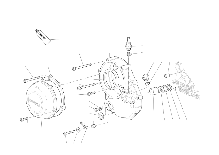 Clutch-side crankcase cover