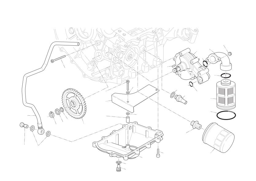 Filters and oil pump