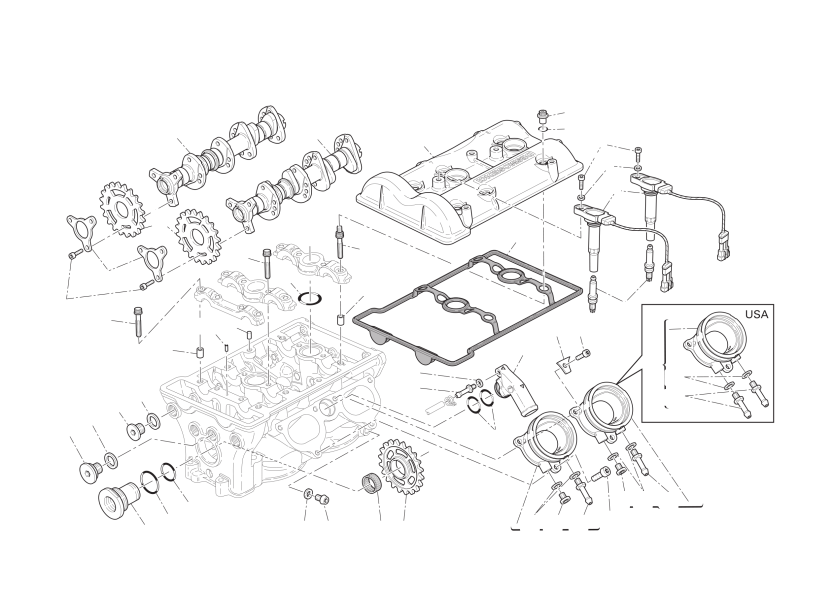 Vertical cylinder head - timing