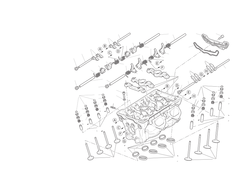 Vertical cylinder head