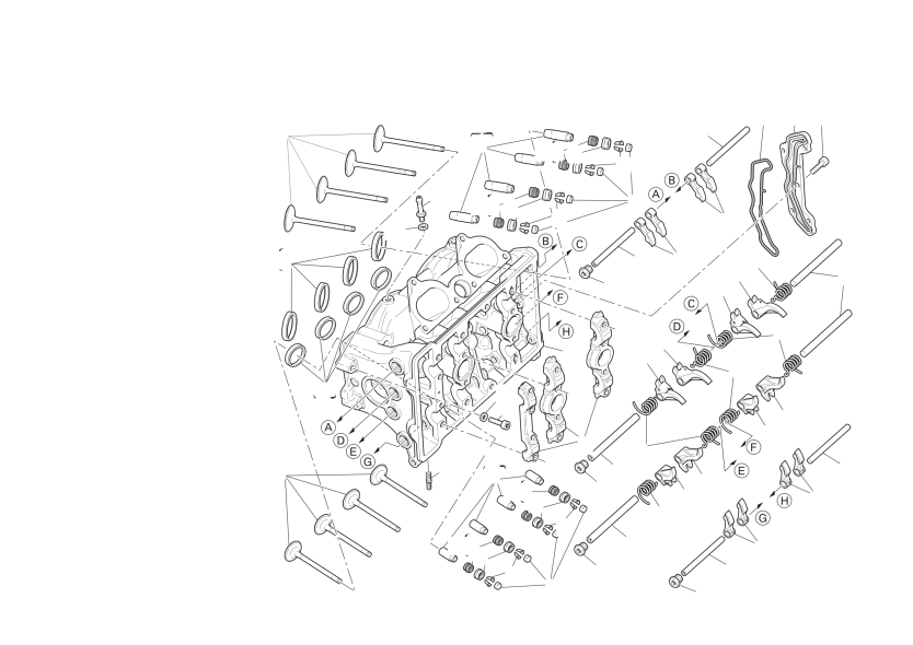 Horizontal cylinder head