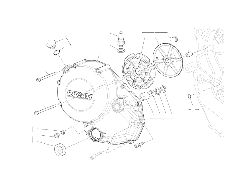 Clutch-side crankcase cover