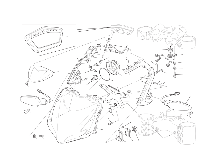 Headlight & instr. panel