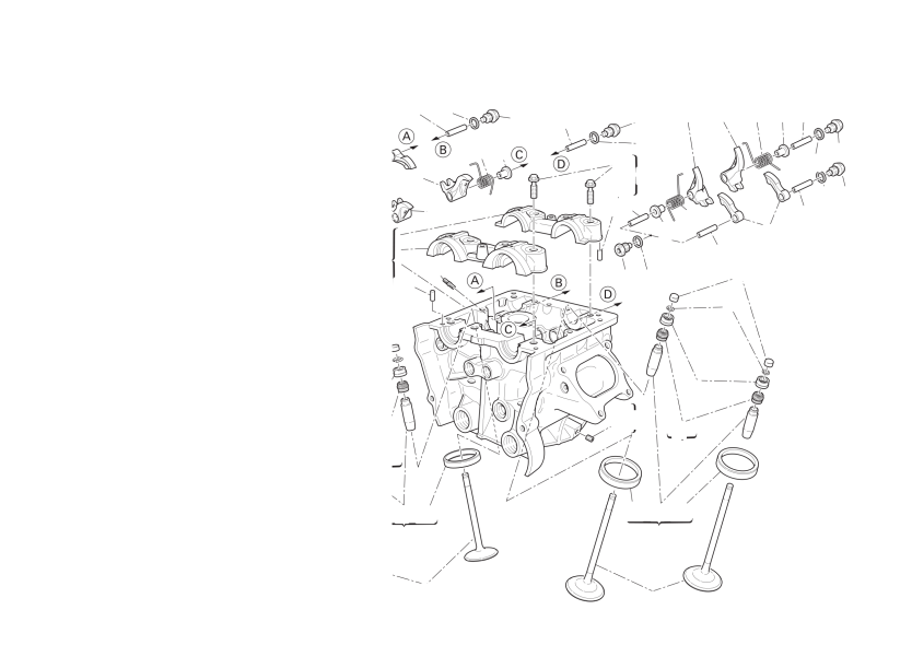 Vertical cylinder head